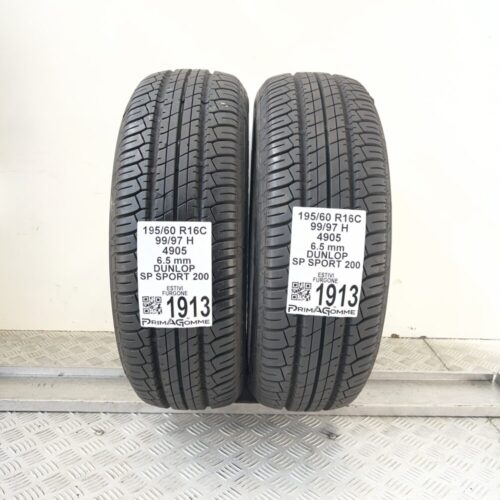 Pneumatici Usati 195 60 R16C 99/97H Dunlop SP Sport 200 72% Estive