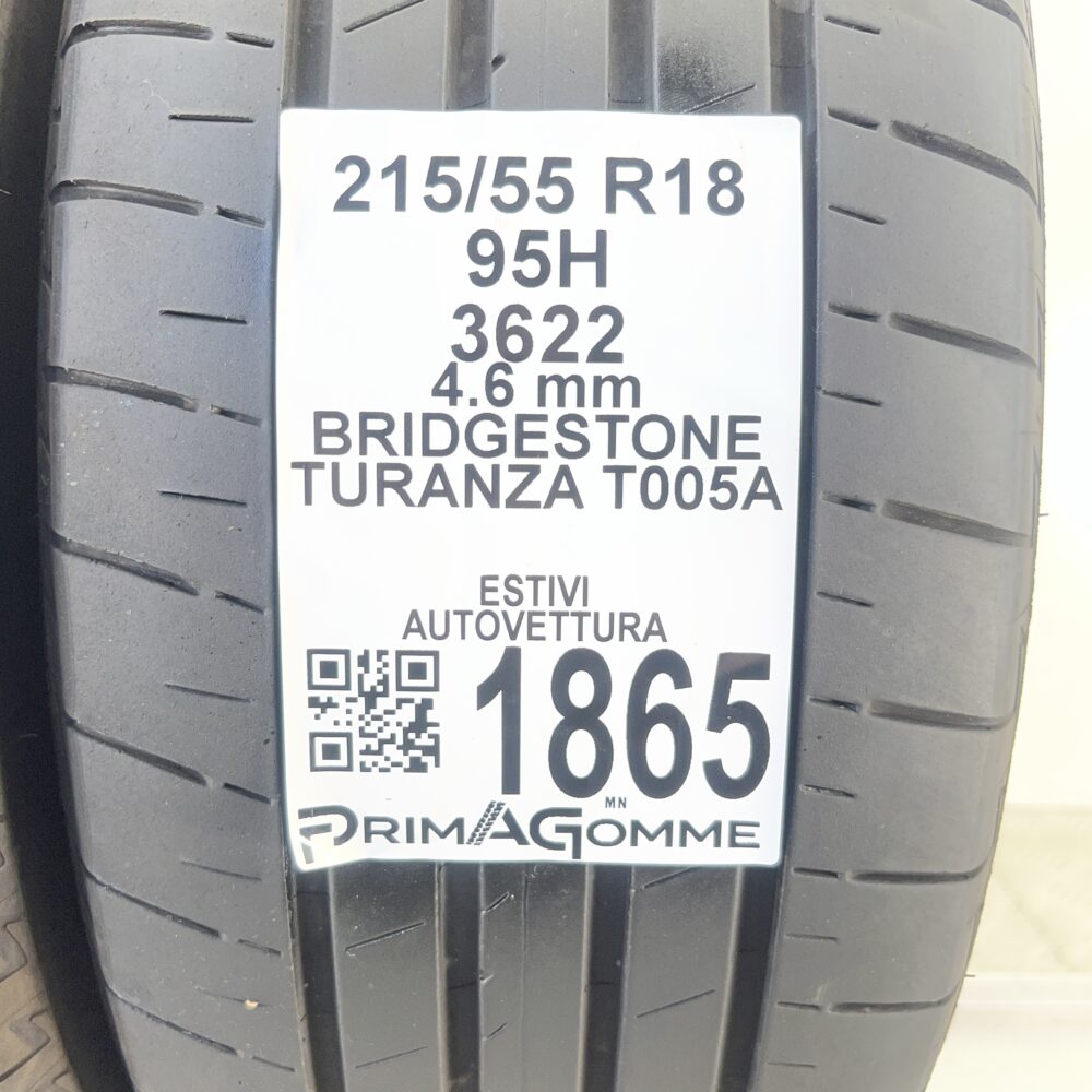 Pneumatici Usati 215 55 R18 95H BRIDGESTONE Turanza T005A Estive | Gomme Usate | PrimaGomme.it Pneumatici usati 215 55 R18 BRIDGESTONE Turanza T005A - foto 8