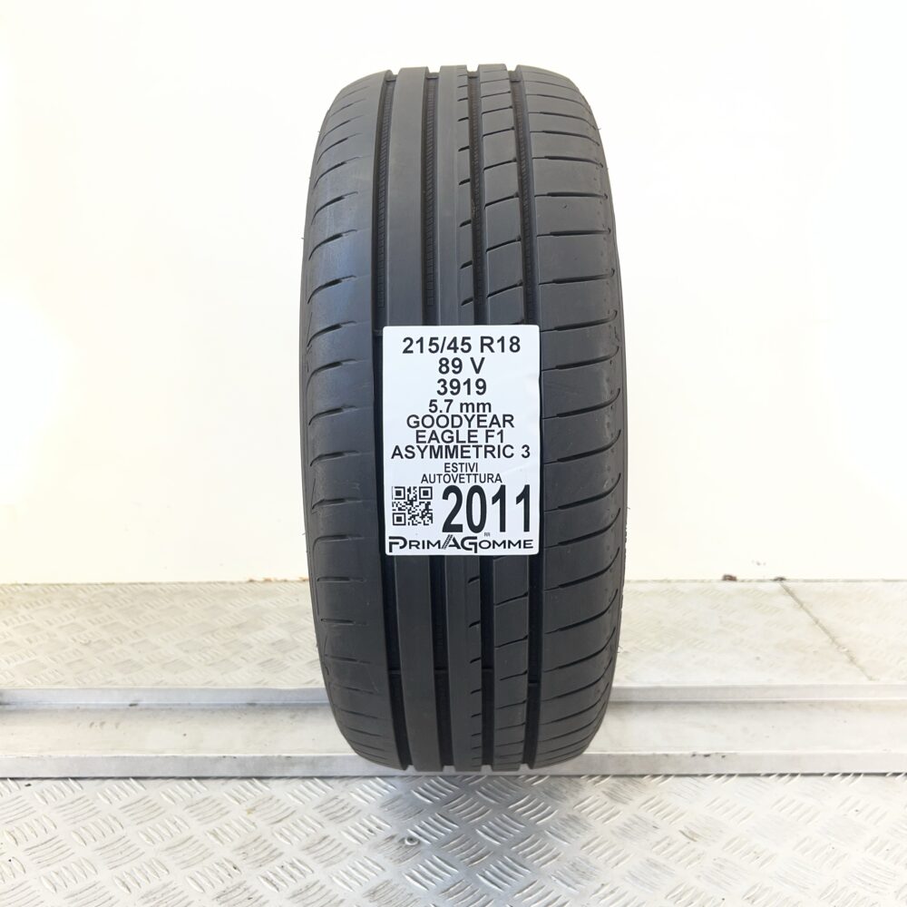 Pneumatico Usato 215 45 R18 89V GOODYEAR EAGLE F1 ASYMMETRIC 3 81% Estivo | Gomme Usate | PrimaGomme.it Pneumatico usato 215 45 R18 GOODYEAR EAGLE F1 ASYMMETRIC 3 - foto 6