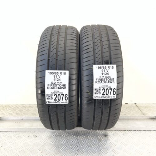 Pneumatici Usati 195 65 R15 91V Firestone Roadhawk 74% Estive