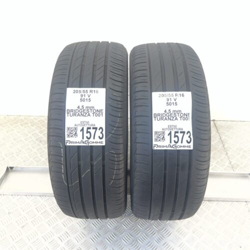 Gomme Usate 205 55 R16 91V Bridgestone Turanza T001 Estive