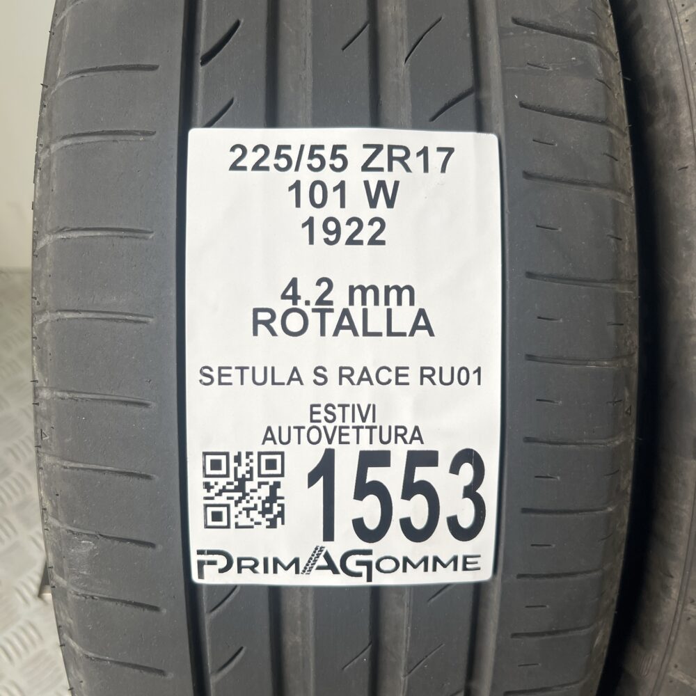 Gomme Usate 225 55 ZR17 101W Rotalla Setula S Race RU01 Estive | Gomme Usate | PrimaGomme.it Gomme Usate 225 55 ZR17 101W Rotalla Setula S Race RU01 Estive - immagine 2