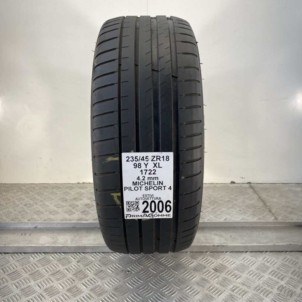 Pneumatico Usato 235 45 ZR18 XL 98Y Michelin Pilot Sport 4 Estivo | Gomme Usate | PrimaGomme.it Pneumatico usato 235 45 ZR18 Michelin Pilot Sport 4 - foto 6