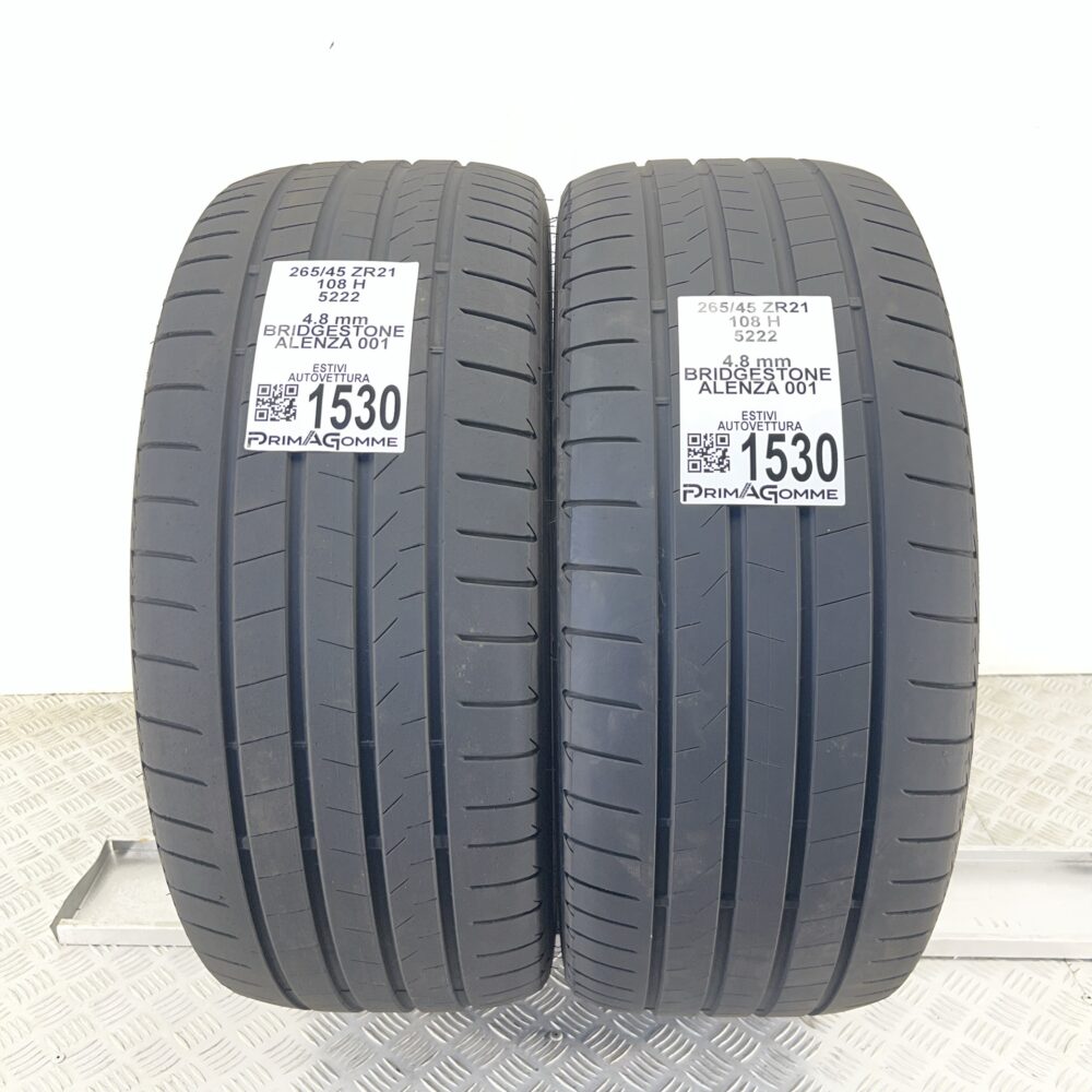Gomme Usate 265 45 R21 108H Bridgestone Alenza 001 68% Estive | Gomme Usate | PrimaGomme.it Gomme Usate 265 45 R21 108H Bridgestone Alenza 001 68% Estive