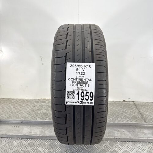 Pneumatico Usato 205 55 R16 91V Continental Premium Contact 6 Estivo