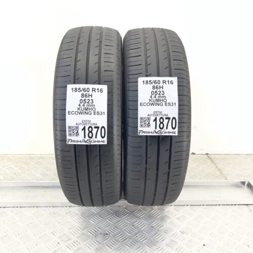 Pneumatici Usati 185 60 R16 86H KUMHO Ecowing ES31 Estive