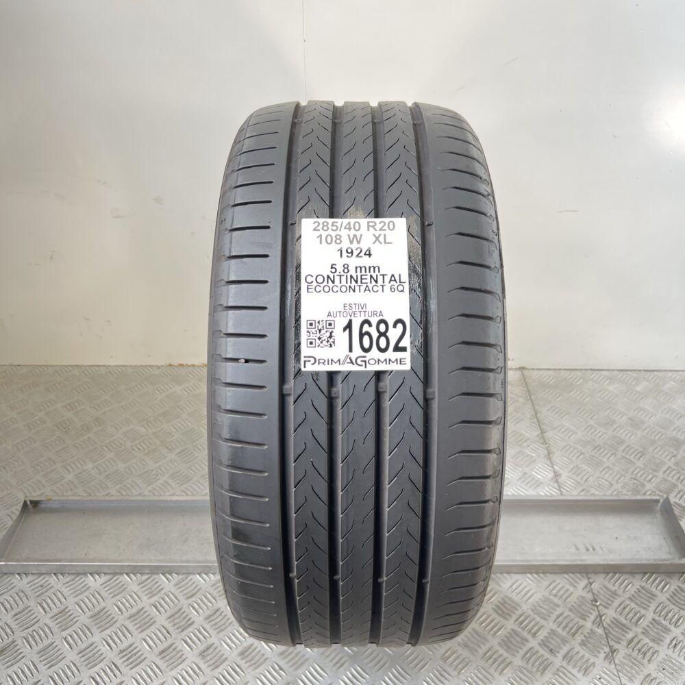 Gomma Usata 285 40 R20 108W XL Continental Ecocontact 6 83% Estiva | Gomme Usate | PrimaGomme.it Gomma Usata 285 40 R20 108W XL Continental Ecocontact 6 83% Estiva