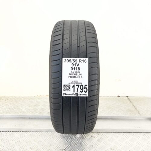 Pneumatico Usato 205 55 R16 91V Michelin Primacy 3 Estivo