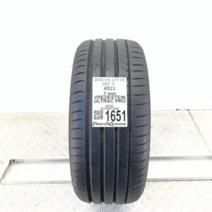Gomma Usata 245 45 ZR18 100Y Vredestein Ultrac Pro 100% Estiva