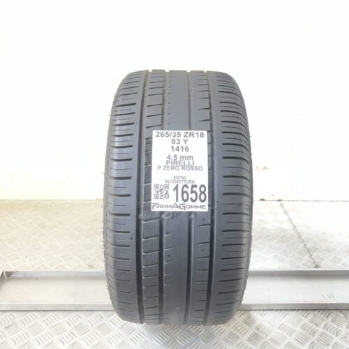 Gomma Usata 265 35 ZR18 93Y Pirelli P Zero Rosso Estiva
