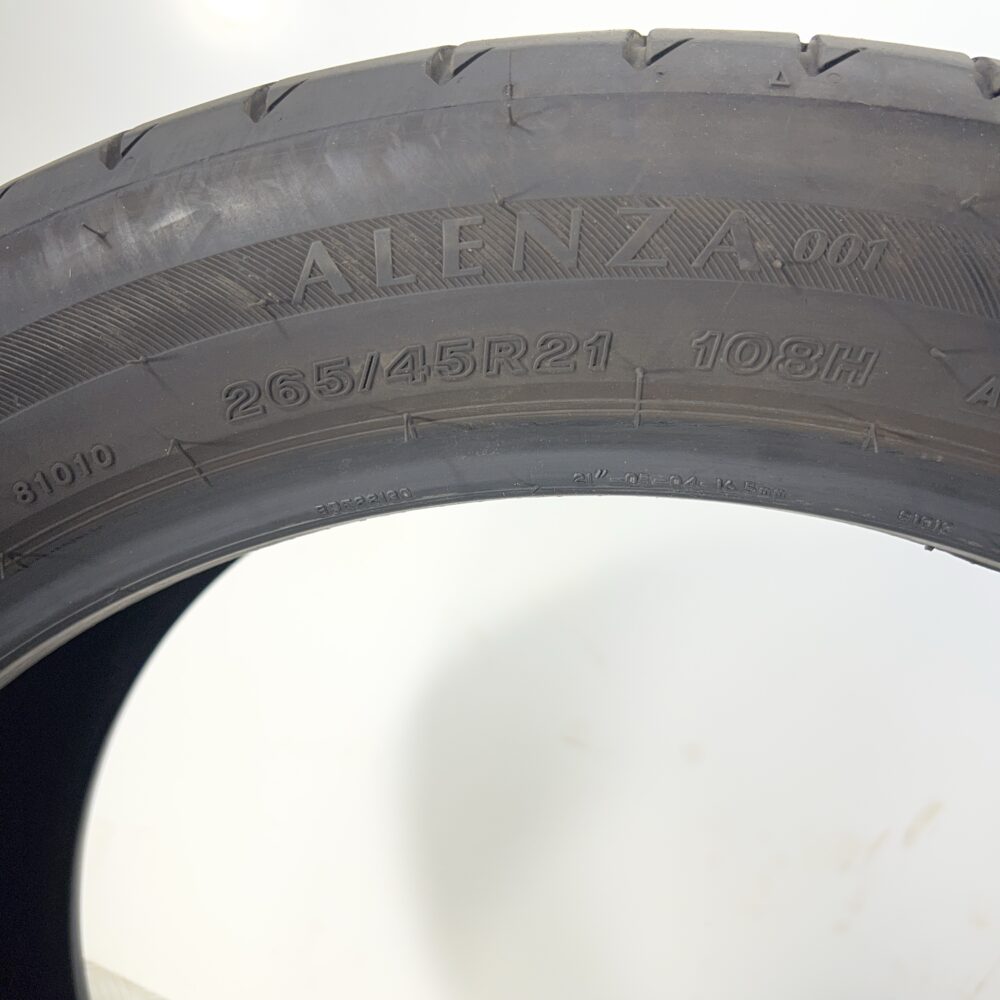 Gomme Usate 265 45 R21 108H Bridgestone Alenza 001 68% Estive | Gomme Usate | PrimaGomme.it Gomme Usate 265 45 R21 108H Bridgestone Alenza 001 68% Estive - immagine 7