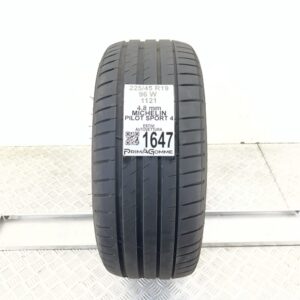 Gomma Usata 225 45 R19 96W Michelin Pilot Sport 4 68% Estiva