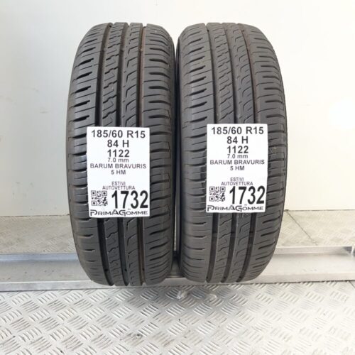 Pneumatici Usati 185 60 R15 84H BARUM Bravuris 5 HM 100% Estive