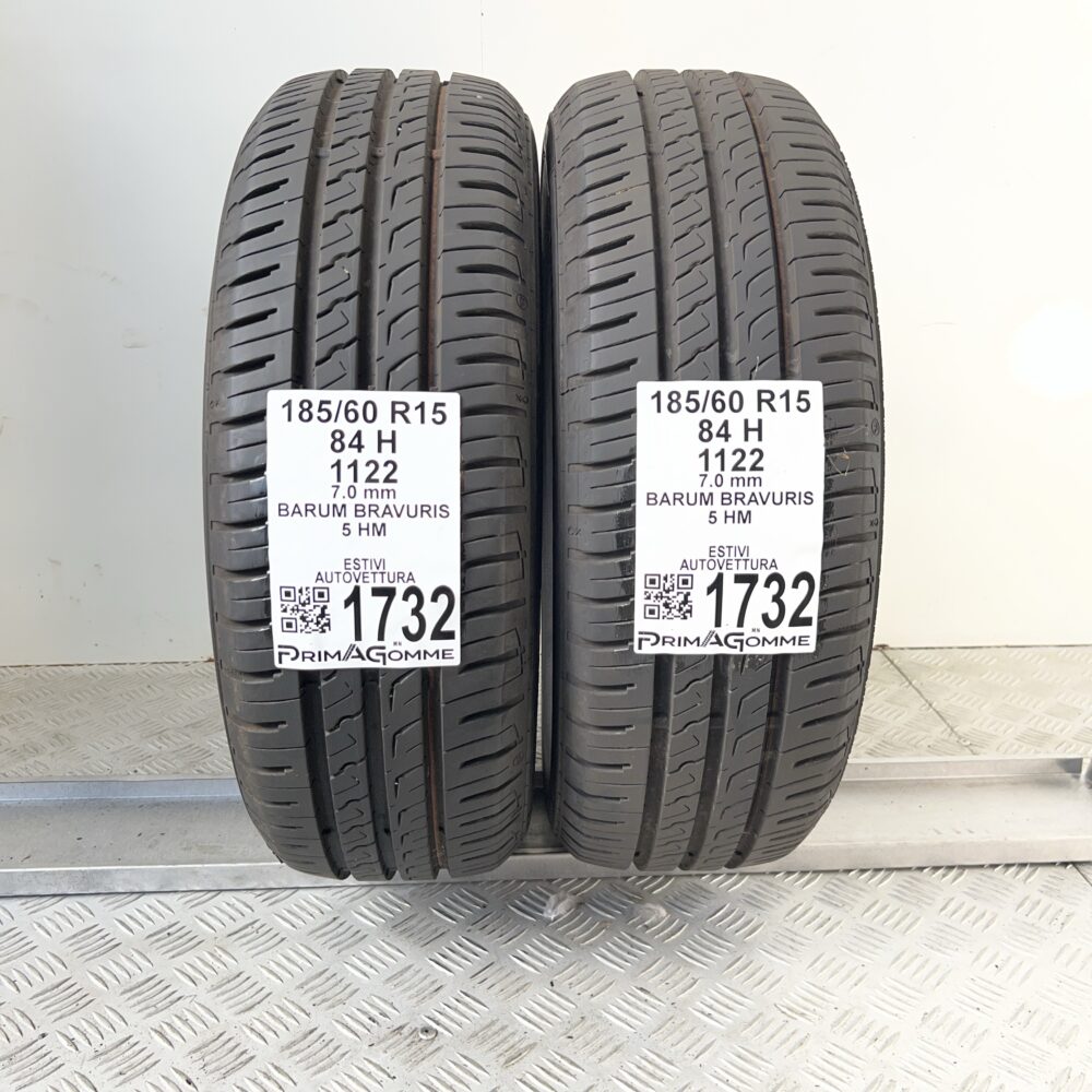 Pneumatici Usati 185 60 R15 84H BARUM Bravuris 5 HM 100% Estive | Gomme Usate | PrimaGomme.it Pneumatici usati 185 60 R15 BARUM Bravuris 5 HM - foto 2