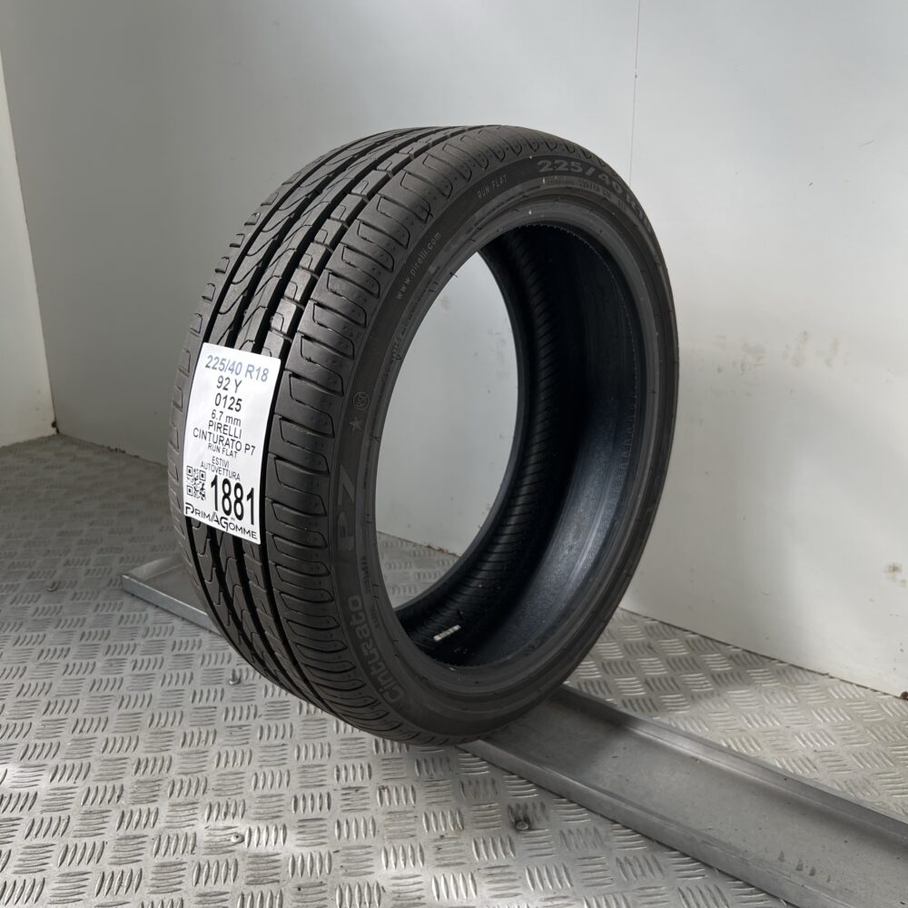 Pneumatico Usato 225 40 R18 92Y Pirelli Cinturato P7 RunFlat 96% Estivo | Gomme Usate | PrimaGomme.it Pneumatico usato 225 40 R18 Pirelli Cinturato P7 - foto 2
