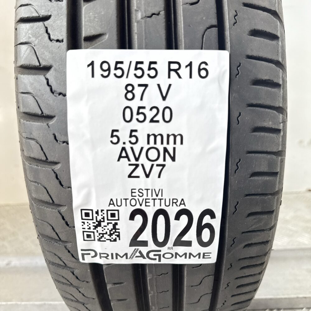 Pneumatico Usato 195 55 R16 87V Avon ZV7 79% Estivo | Gomme Usate | PrimaGomme.it Pneumatico usato 195 55 R16 Avon ZV7 - foto 8
