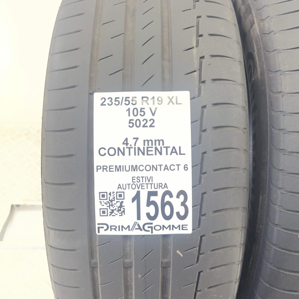 Gomme Usate 235 55 R19 XL 105V Continental PremiumContact 6 67% Estive | Gomme Usate | PrimaGomme.it Gomme Usate 235 55 R19 XL 105V Continental PremiumContact 6 67% Estive - immagine 2