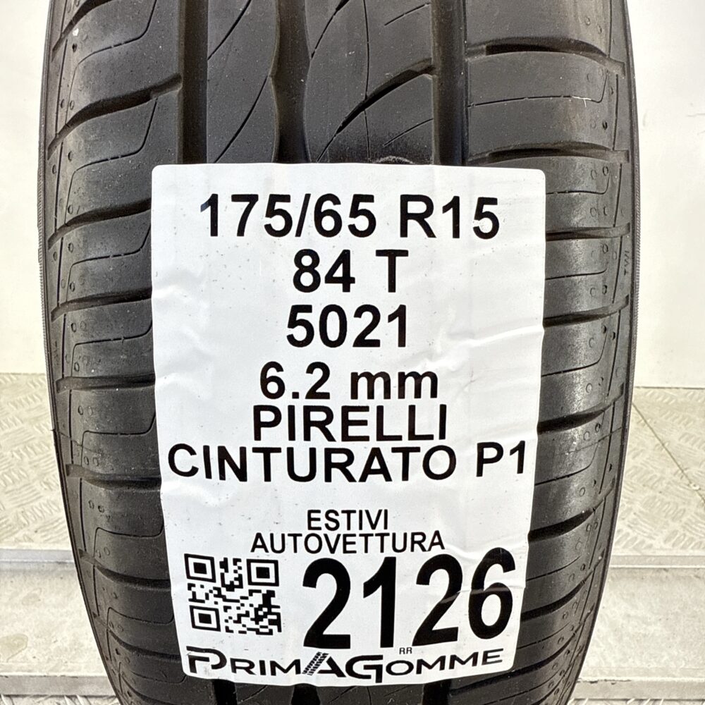 Pneumatico Usato 175 65 R15 84T Pirelli Cinturato P1 89% Estivo | Gomme Usate | PrimaGomme.it Pneumatico usato 175 65 R15 Pirelli Cinturato P1 - foto 6