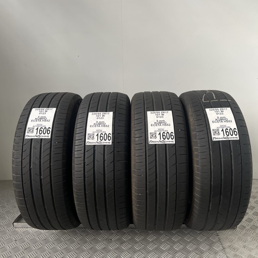 Gomme Usate 225 55 ZR17 101W Kumho Ecsta HS52 71% Estive | Gomme Usate | PrimaGomme.it Gomme Usate 225 55 ZR17 101W Kumho Ecsta HS52 71% Estive