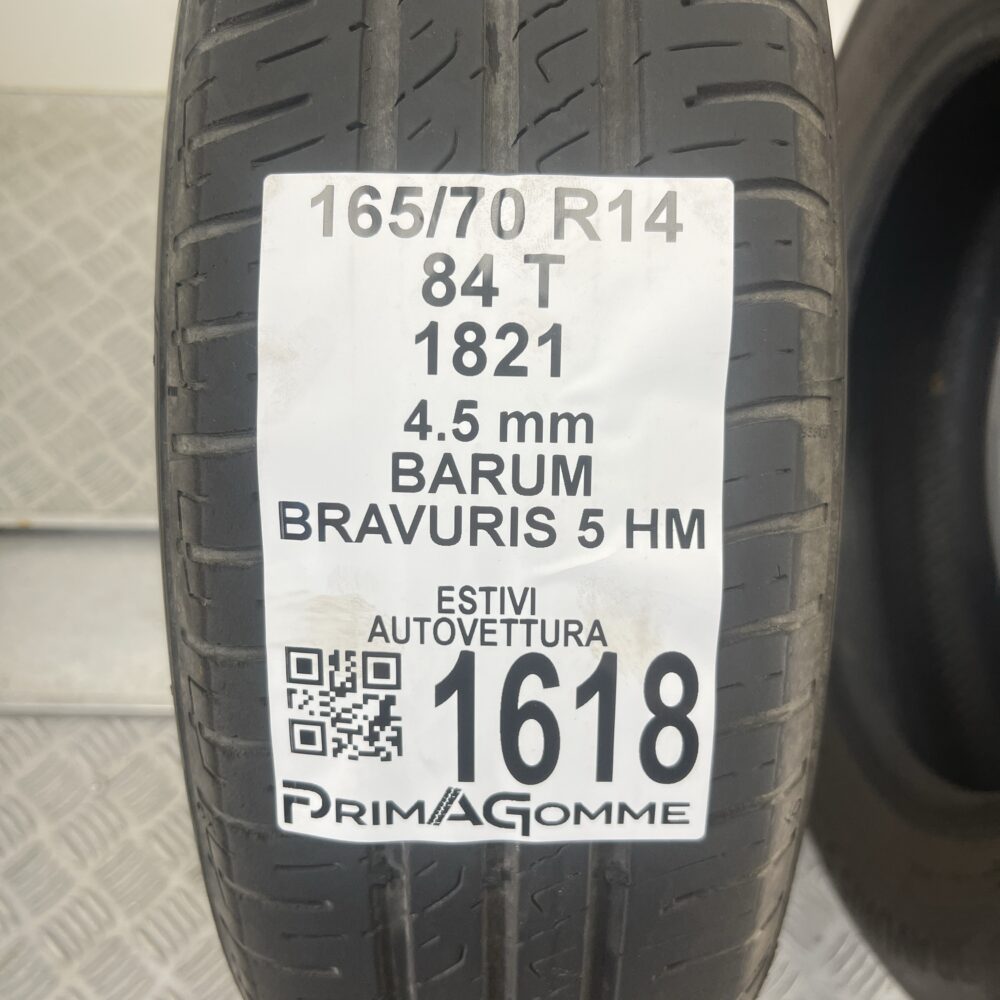Pneumatico Usato 165 70 R14 84T BARUM Bravuris 5 HM Estivo | Gomme Usate | PrimaGomme.it Pneumatico usato 165 70 R14 BARUM Bravuris 5 HM - foto 9