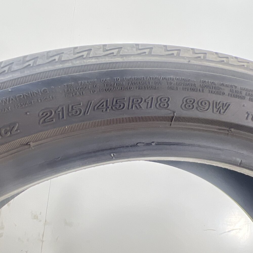 Gomme Usate 215 45 R18 89W Bridgestone Turanza T005 A 78% Estive | Gomme Usate | PrimaGomme.it Gomme Usate 215 45 R18 89W Bridgestone Turanza T005 A 78% Estive - immagine 10